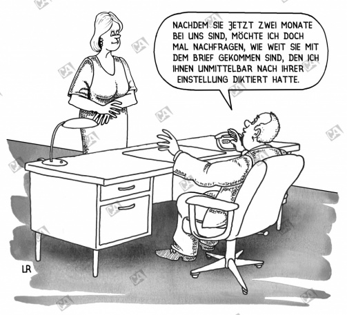 Das Diktat ist schon lange beendet