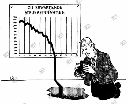 Steuereinnahmen im Keller Steuereinnahmen im Keller