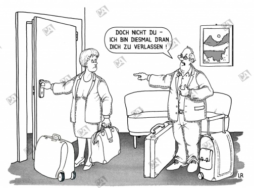 Ein abwechselndes Verlassen