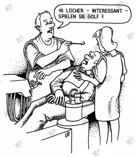 Zahnarzt und Golfer