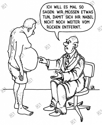 Ein zu dicker Bauch