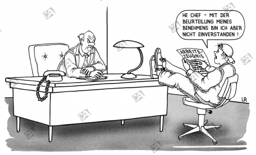 Das Arbeitszeugnis gefällt ihm nicht