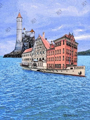 Das alte und das neue Rathaus in der Dinkelsbühler Bucht