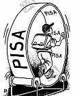 Ein Laufrad mit der Aufschrift 'PISA'