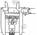 Das Schulfach 'Englisch' wird mit einer Schieblehre gemessen