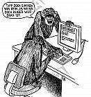 Affen am Computer